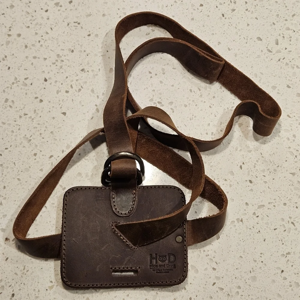 Hide & Drink Adjustable Leather Book Strap Carrier Shoulder Carry Reader